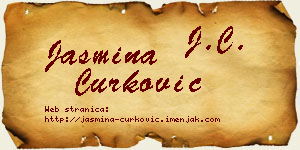 Jasmina Ćurković vizit kartica